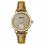 Ingersoll I03603 Ladies Watch The Trenton Quartz Stainless Steel Polished Dial Cream Strap Strap  Color  Brown