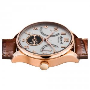 Ingersoll 1892 I04603 Mens The Hawley Movement Automatic Case Stainless Steel Dial Silver Strap Leather Brown Matt