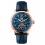 Ingersoll I00301 Mens Watch The Regent  Automatic Stainless Steel Polished Dial Blue Strap Strap  Color  Blue