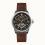 Ingersoll DISCOVERY I06703 Mens The Triumph Movement Automatic Case Stainless Steel Dial Black Strap Leather Brown Matt
