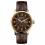 Ingersoll I00201 Mens Watch The Regent  Automatic Stainless Steel Polished Dial Brown Strap Strap  Color  Brown