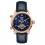 Ingersoll I00902 Mens Watch The New England Automatic Stainless Steel Polished Dial Blue Strap Strap  Color  Blue